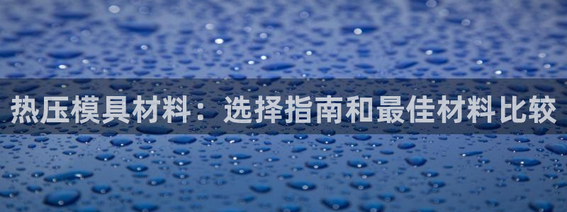易倍申片说明书：热压模具材料：选择指南和最佳材料比较