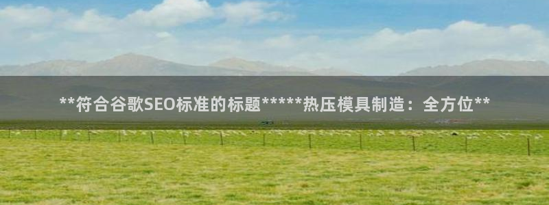四川易倍易企业管理有限公司：**符合谷歌SEO标准的标题