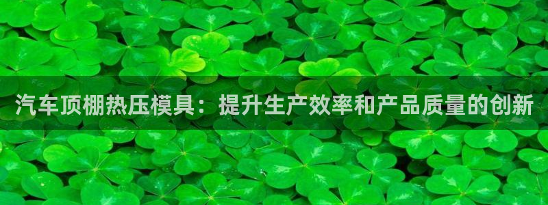 易倍申和易倍清的区别：汽车顶棚热压模具：提升生产效率和产