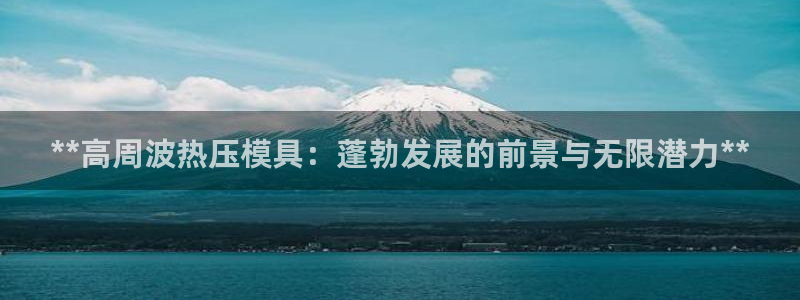 易倍纤减肥价格：**高周波热压模具：蓬勃发展的前景与无限
