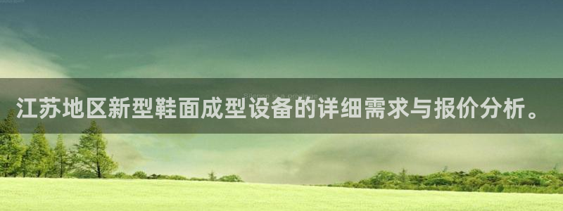 易倍电竞：江苏地区新型鞋面成型设备的详细需求与报价分析。