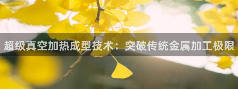 易倍下载手机版：超级真空加热成型技术：突破传统金属加工极